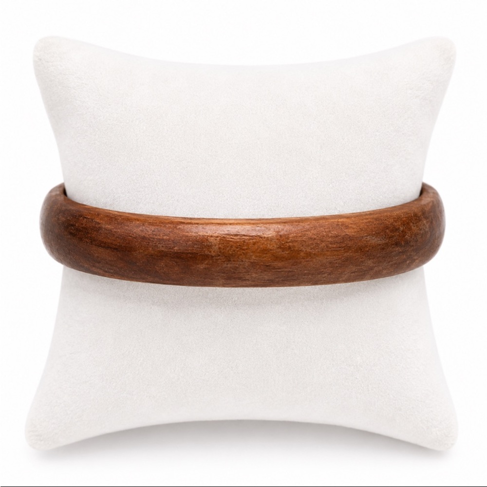 Wooden Brown Bangle Bracelet